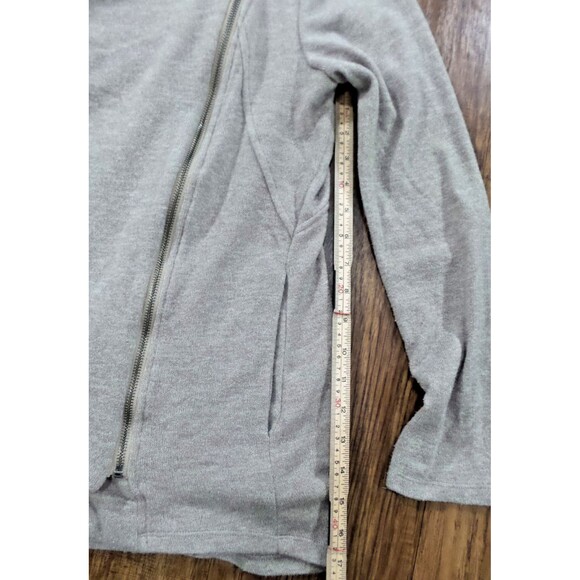 Sweet Rain Gray Jacket Asymmetrical Zip with Pockets Size XL - Picture 7 of 13